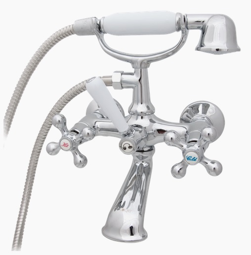 Vaňová batéria - Vintage viktoriánsky nástenný vaňový faucet