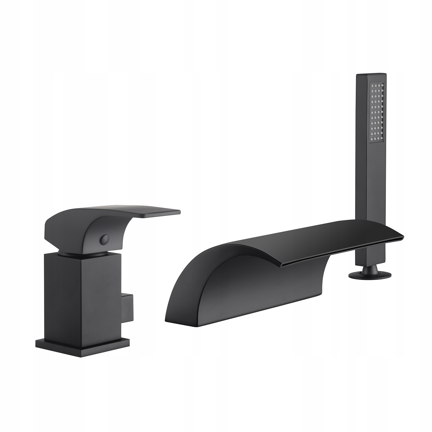 Vaňová batéria - TAP BATH TAP WATERFALL EFFECT BLACK MAT v4
