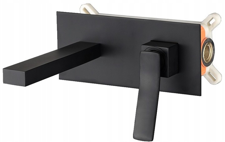 Podomietková batéria - Umývadlová batéria Sonic Black + Box pod omietku