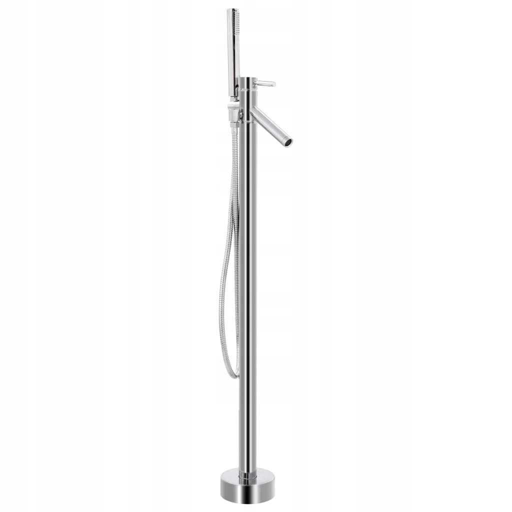 Vaňová batéria - Samostatne stojaca vaňová batéria, nehrdzavejúca oceľ, 110 cm
