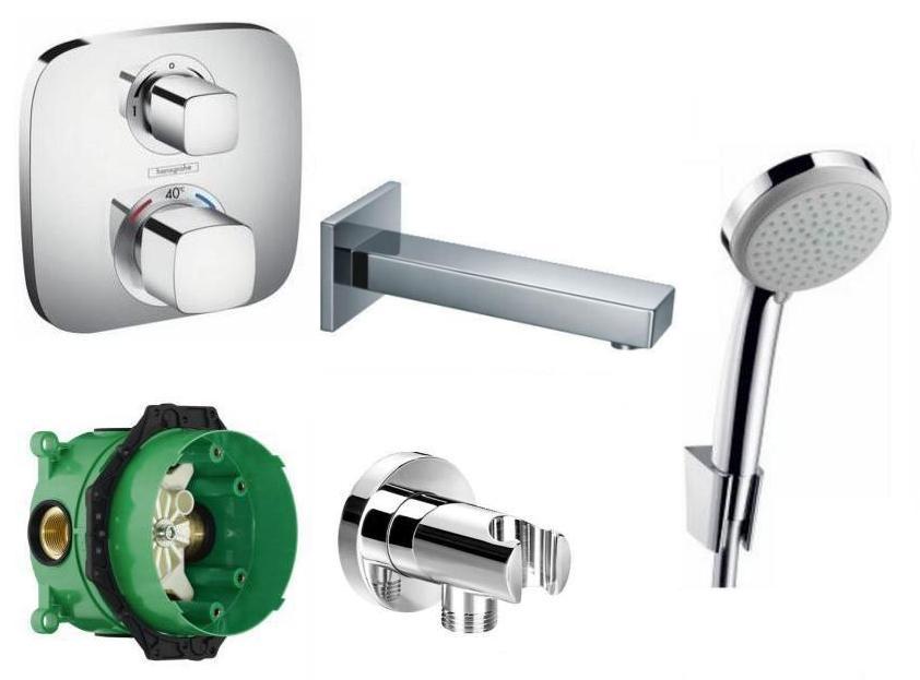 Podomietková batéria - HANSGROHE URČENÁ SADA S TERMOSTATOM PRE KÚPEĽNU