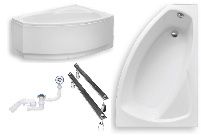 BATHTUB rám sifónových nožičiek 140x80, rám Frida