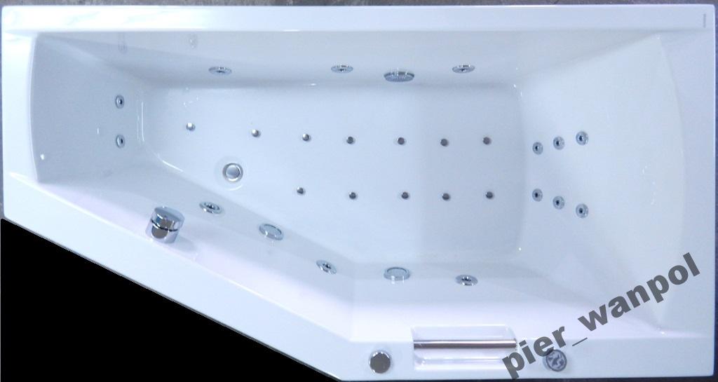 RIHO Geta vaňa 160x90 s hydromasážou, pravá alebo ľavá