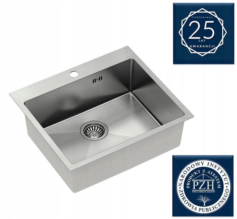 QUADRON SINK STEEL SINK RUSSEL Hlboký