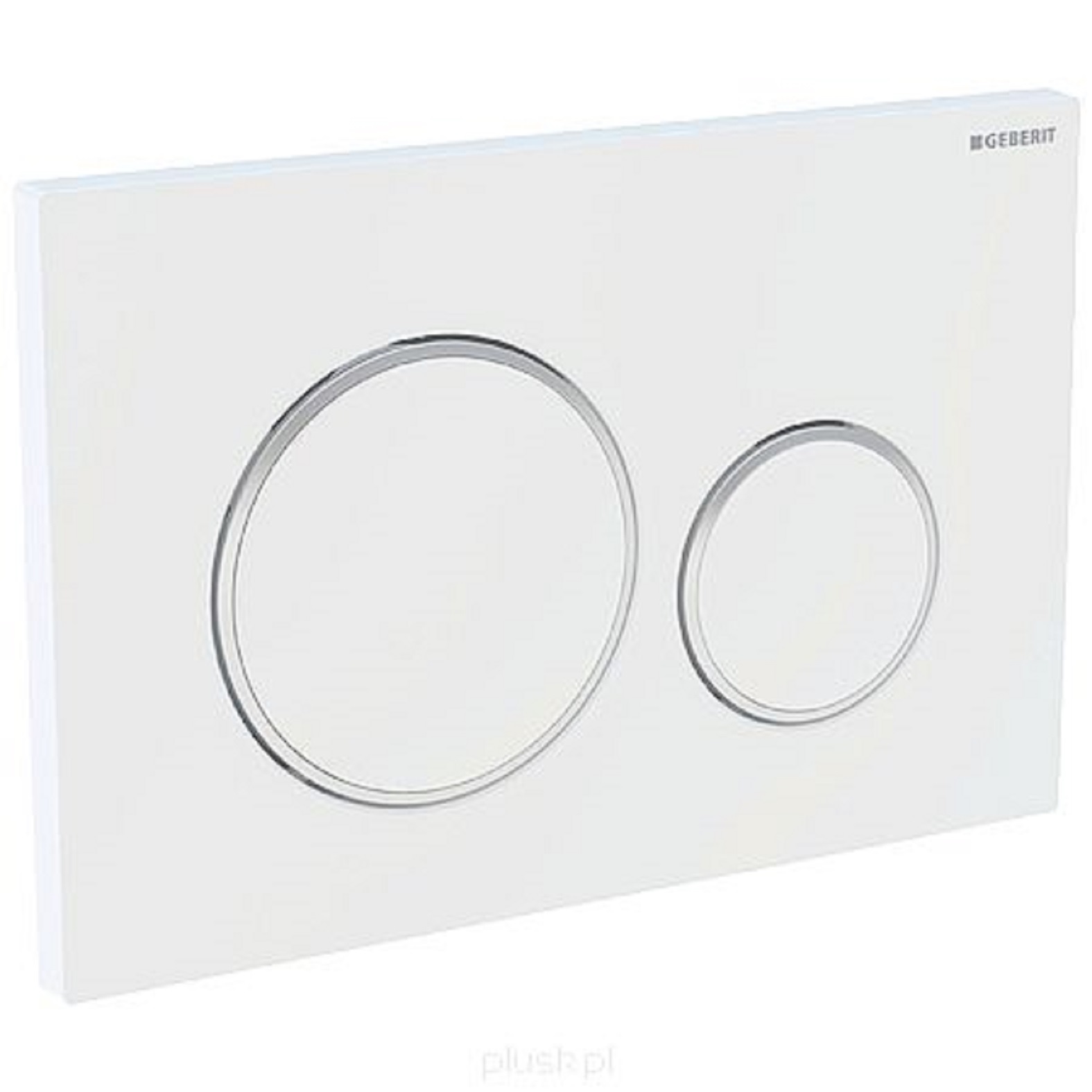 WC tlačidlo - TLAČIDLO GEBERIT DUOFIX Sigma 20 KJ BIELA / CHROMOVÁ