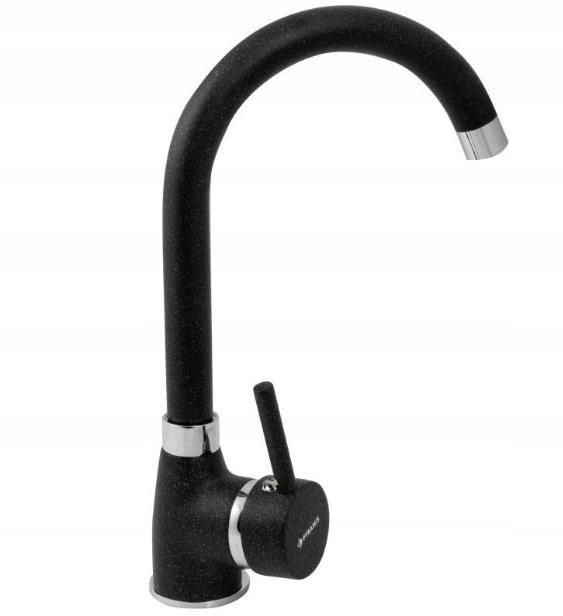 Kuchynská batéria - Čierny kuchynský faucet Pyramis Bello