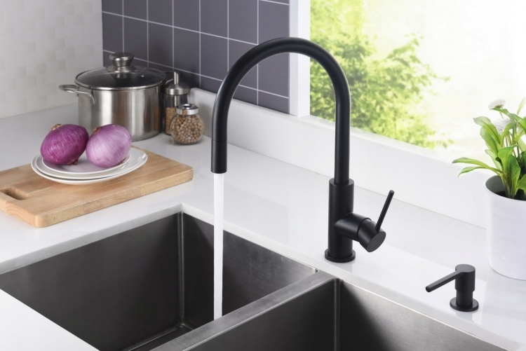 Kuchynská batéria - KUCHYNSKÁ BATÉRIA ART PLATINO PORI MATTE BLACK