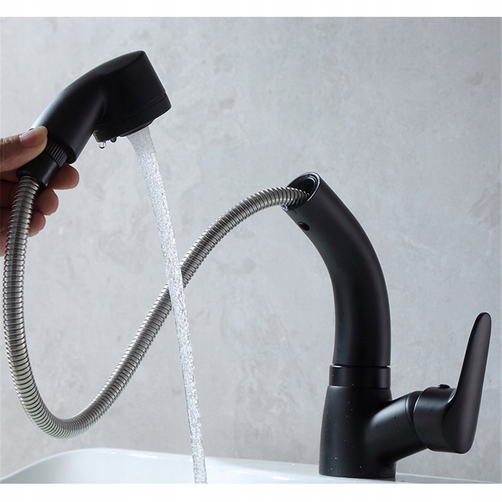 Kuchynská batéria - Faucet Nastaviteľná výsuvná umývadlová batéria