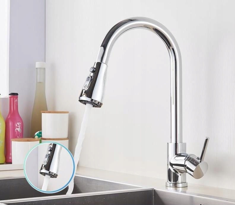 Kuchynská batéria -  [Typ B Chrome] Kartáčovaný kuchynský faucet
