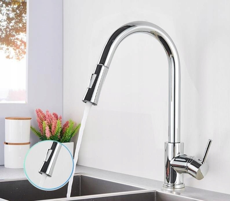 Kuchynská batéria -  [Enter Chrome] Kartáčovaný kuchynský faucet