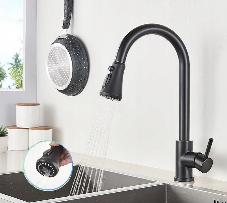 Kuchynská batéria -  [Typ C Matte Black] Kuchynský faucet
