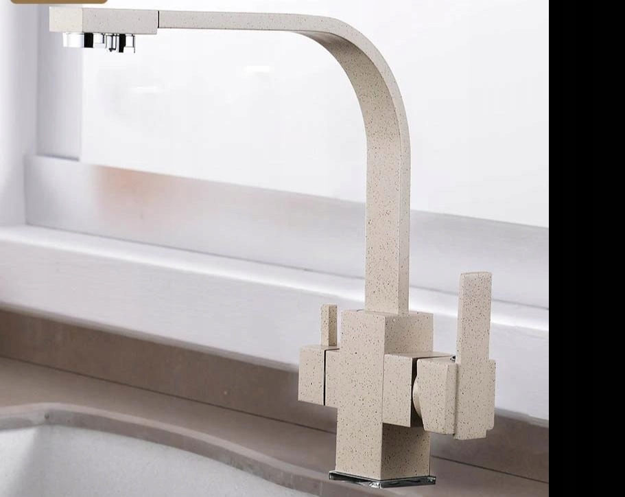 Kuchynská batéria -  [Beige With Dot] Kuchynský faucetový filter na pitnú vodu