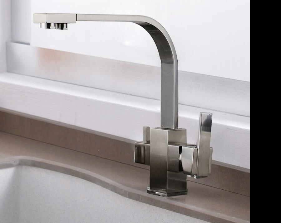 Kuchynská batéria -  [Brushed Nickel] Kuchynský faucetový filter na vodu