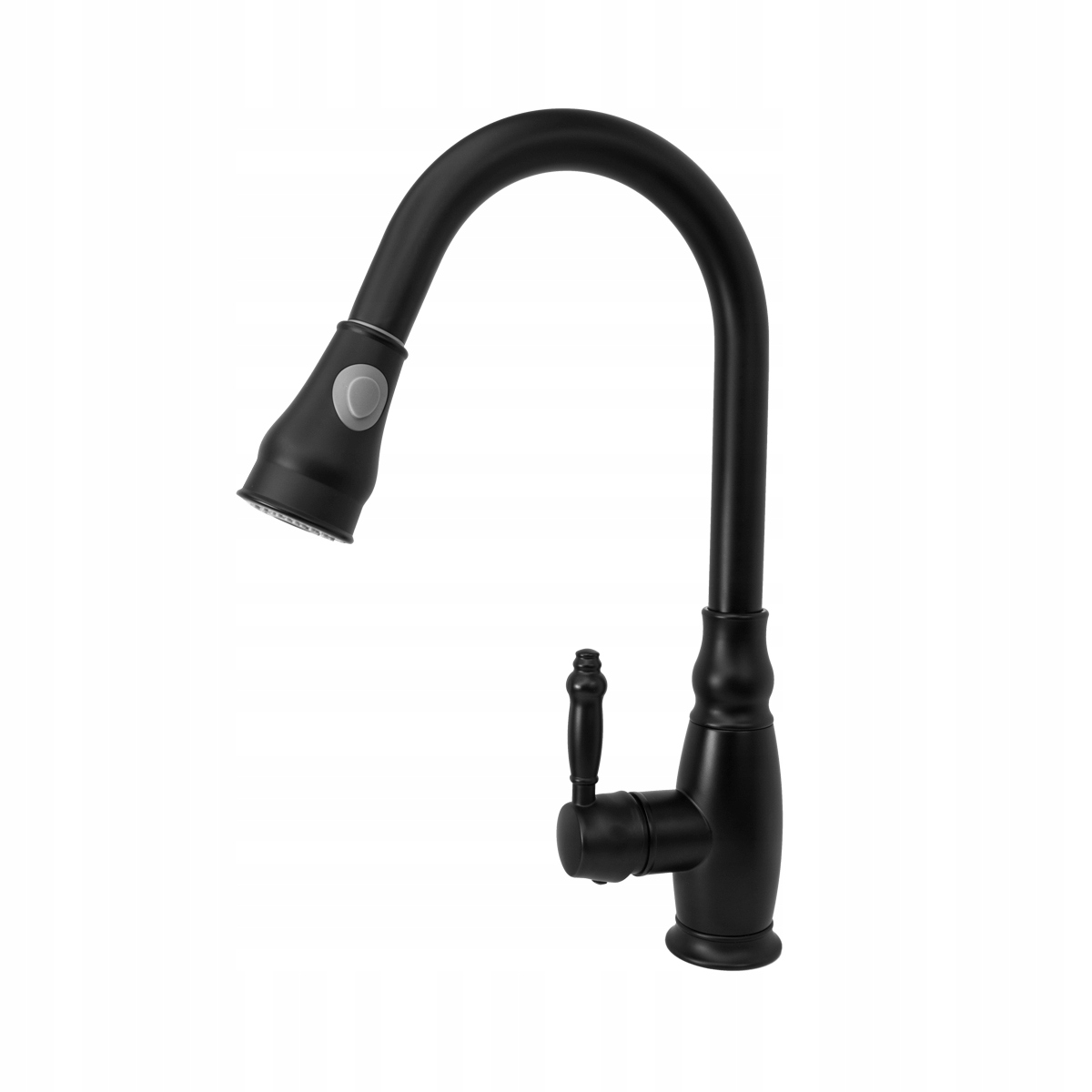 Kuchynská batéria -  RETRO ČIERNA KUCHYŇA faucet s výsuvným výtokom