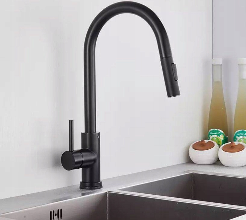 Kuchynská batéria -  Čierny kuchynský faucet BEAUTY