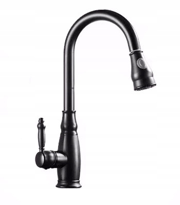 Kuchynská batéria -  AQUA di COMO RETRO ČIERNY KUCHYNSKÝ STROJ