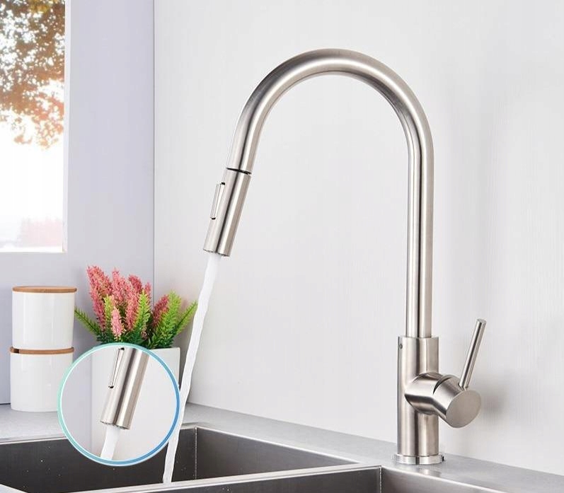Kuchynská batéria -  [Typ Niklová kefa] Kuchynský faucet