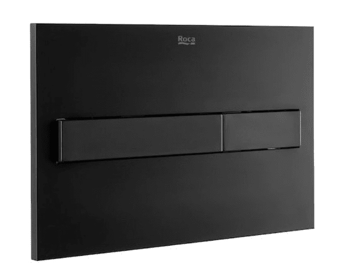 WC tlačidlo - TLAČIDLO ROCA PL7 MATTE ČIERNE FLAP ZA DUPLO ONE