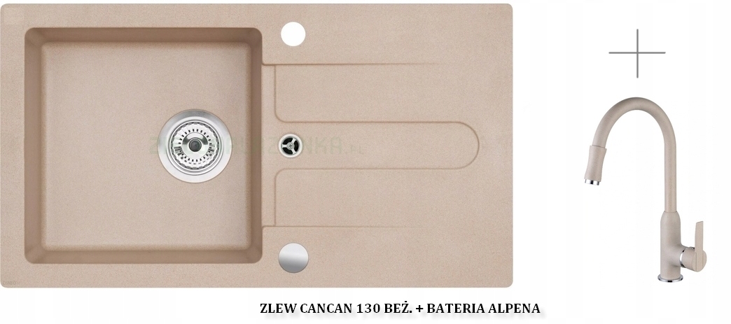 ALVEUS SINK BEIGE. CANCAN 1K. BATÉRIA VYBRANÁ