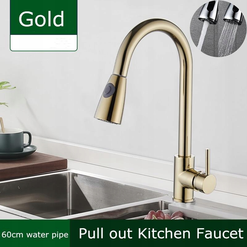 [Vyťahovací faucet] Zlatý dvojdrez