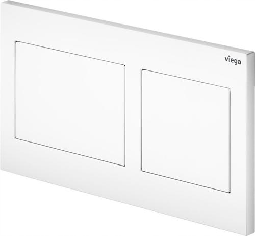 WC tlačidlo - VIEGA Prevista na štýlovú toaletnú dosku, biela 773250