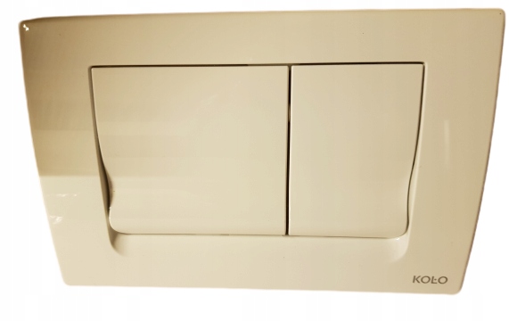WC tlačidlo - Ovládací panel CIRCLE SLIM 94130001 biely