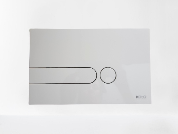 WC tlačidlo - Ovládací panel CIRCLE SLIM 94131001 BIELY IPL