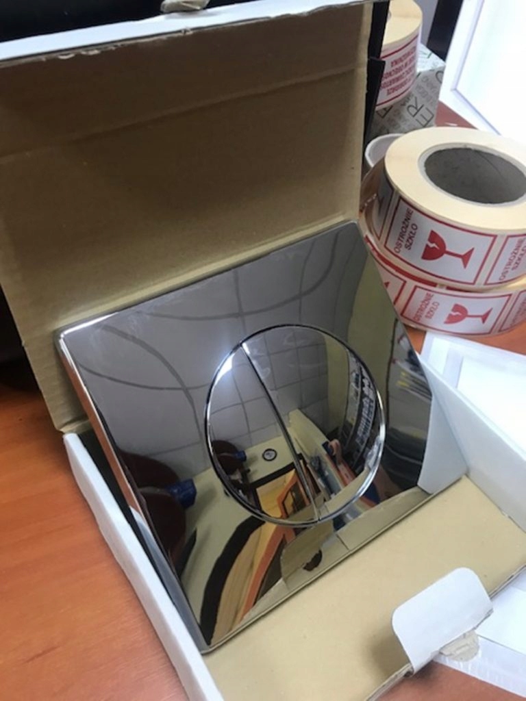 WC tlačidlo - Cersanit splachovacie tlačidlo na WC chróm sintra market cersanit