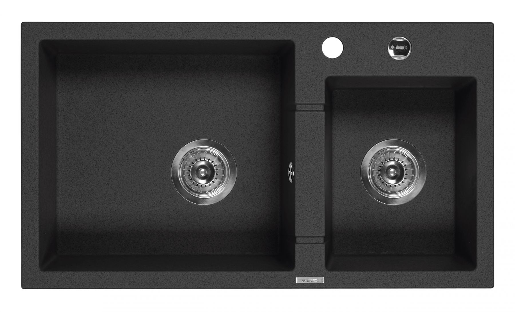 DEANTE PIVA 2 CHAMBER SINK GRAPHITE ZQI2203