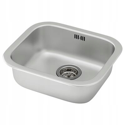 IKEA FYNDIG Vstavaný drez, 1 miska, nehrdzavejúca oceľ