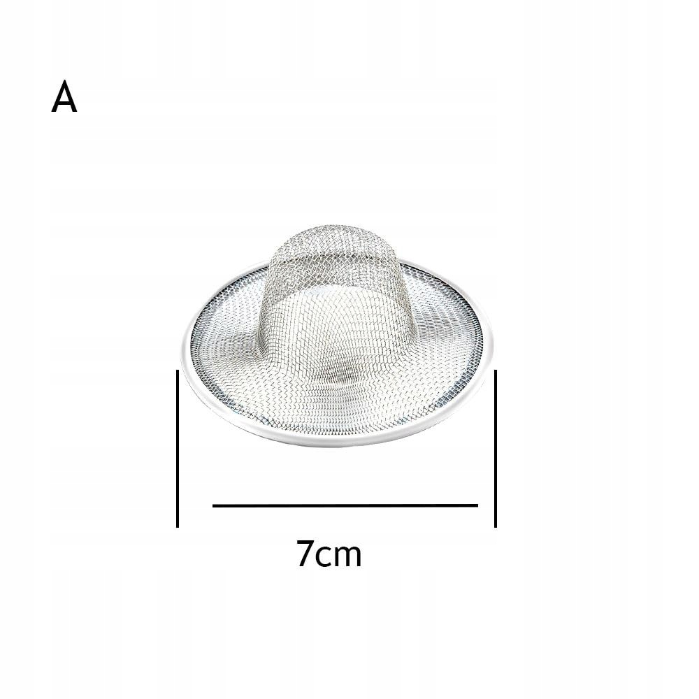 [7cm] Drezové sitko vyrobené zo sieťoviny, filter na umývadlo s