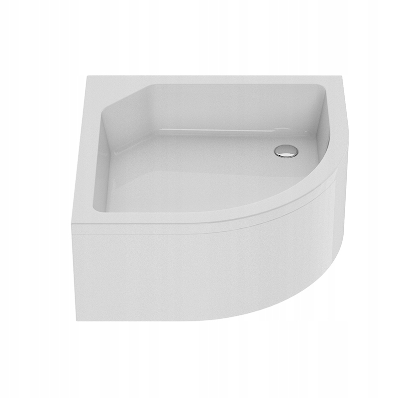 Polokruhová sprchová vanička ARTUS R55 80x80x29 s panelom