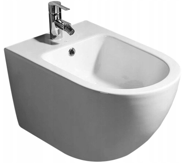 Snehovo biely závesný bidet Carlo Rea keramika