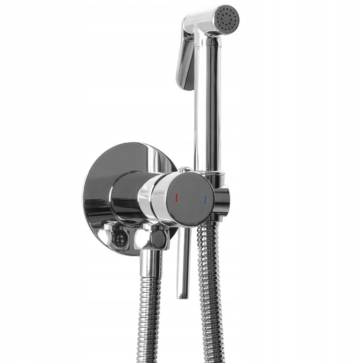 Bidetová batéria - Bidetka Silver Bidet Mixer Loop Chrome REA