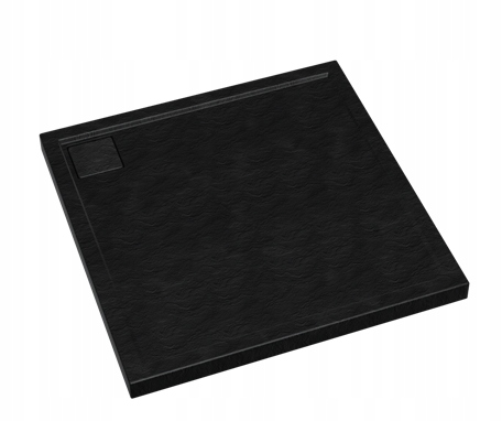 SCHEDPOL Omega Black Stone hranatá sprchová vanička 90 cm