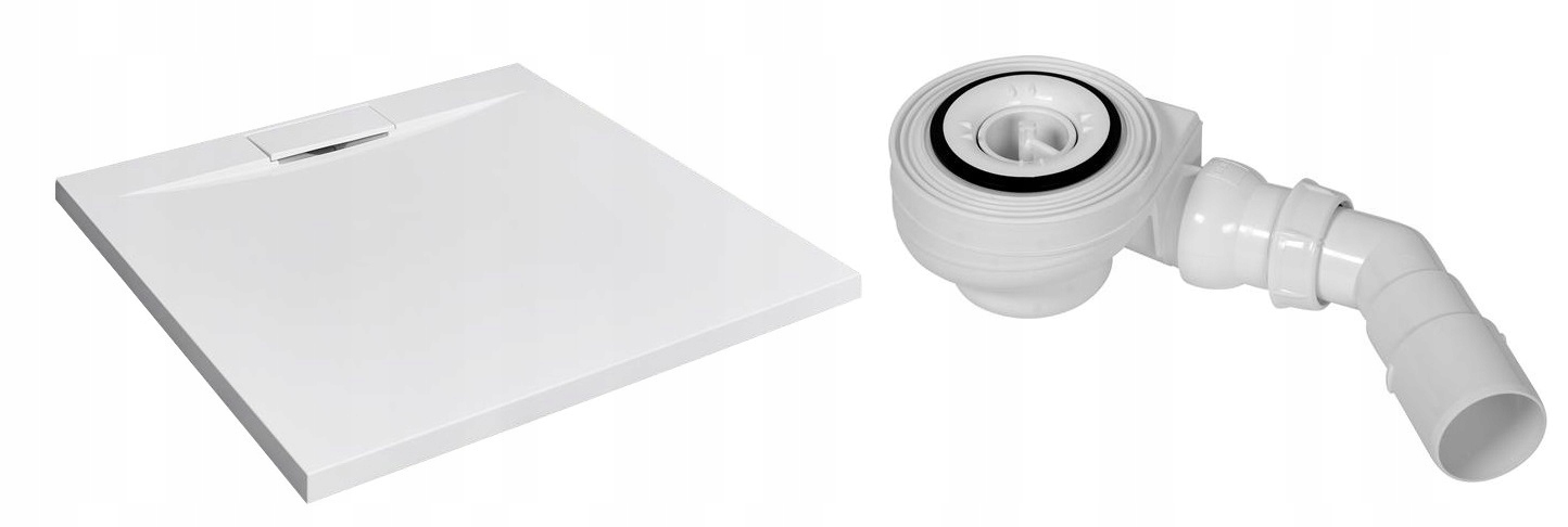 Giaros C 100x100 RADAWAY štvorcová sprchová vanička + sifón