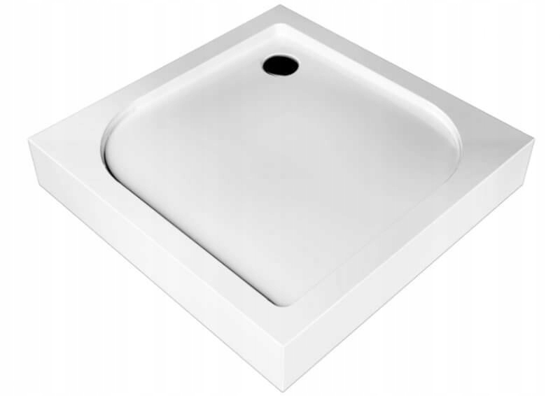 Štvorcová sprchová vanička Tako 90x90x3x14 kompaktná