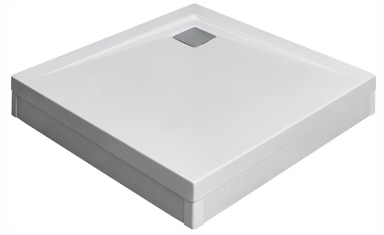 Štvorcová sprchová vanička RADAWAY Argos C s nohami 80x80