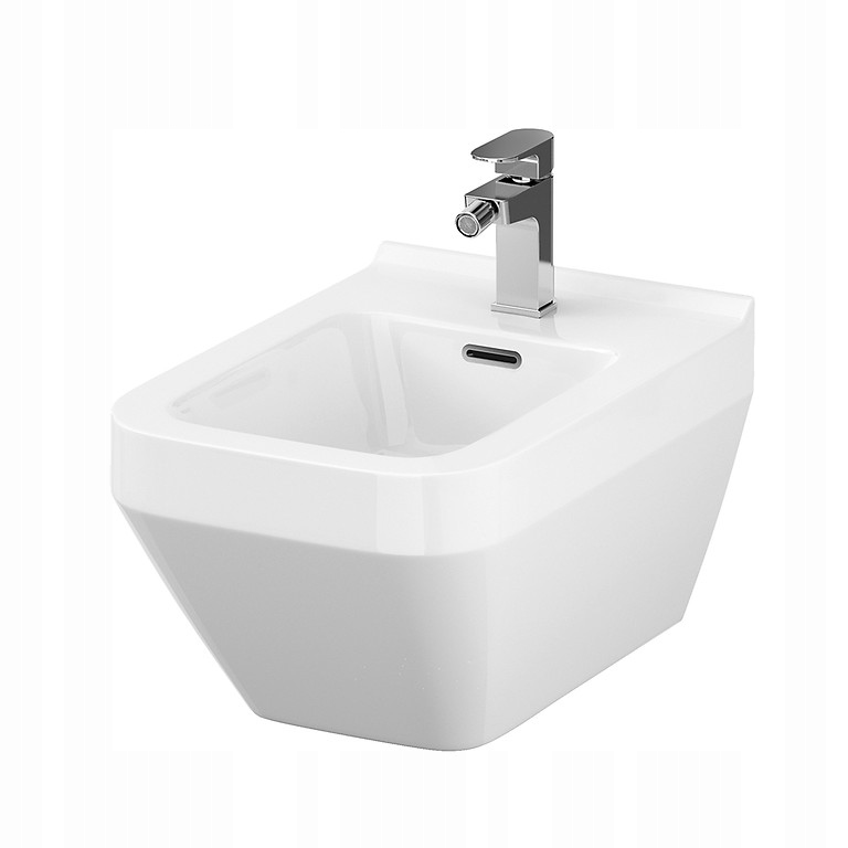 BIDET KREZANITNÉHO KRÍZA POZASTAVENÝ OBDĺžnikovo BIELY