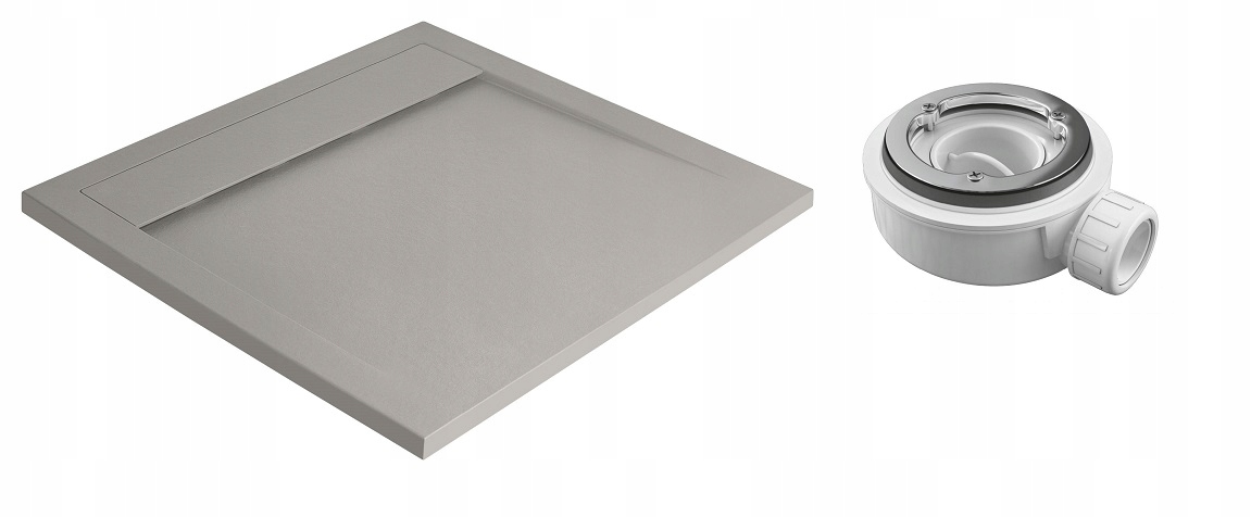 Sprchová vanička so sifónom Teos C cement 80x80 RADAWAY