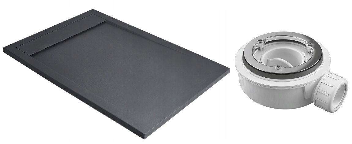 Teos F 180x80 antracitová sprchová vanička sifón RADAWAY