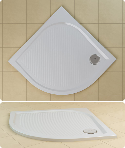 Podlahová sprchová vanička SANSWISS RONAL WMR 90x90 + SIFÓN