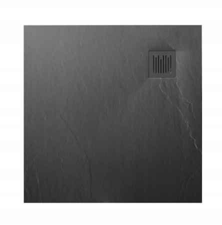 ROCA IGNIS STONEX SPRCHOVÝ ZÁSOBNÍK 90x90 cm ŠEDÁ BRÁNKA