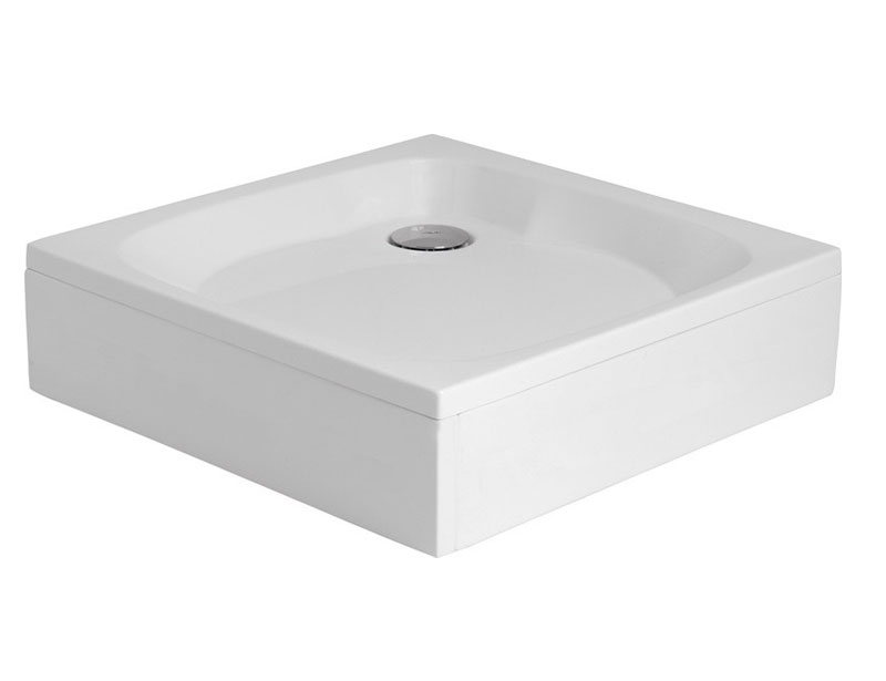 štvorcová sprchová vanička 80 x 80 x 21,5, plášť, sifón