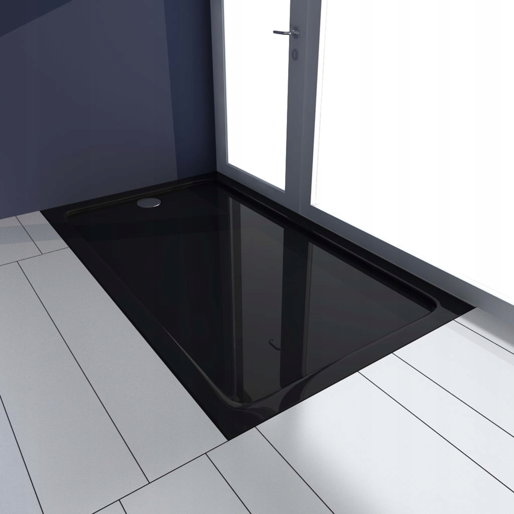 ČIERNY obdĺžnikový sprchový žľab 70x120x5,5