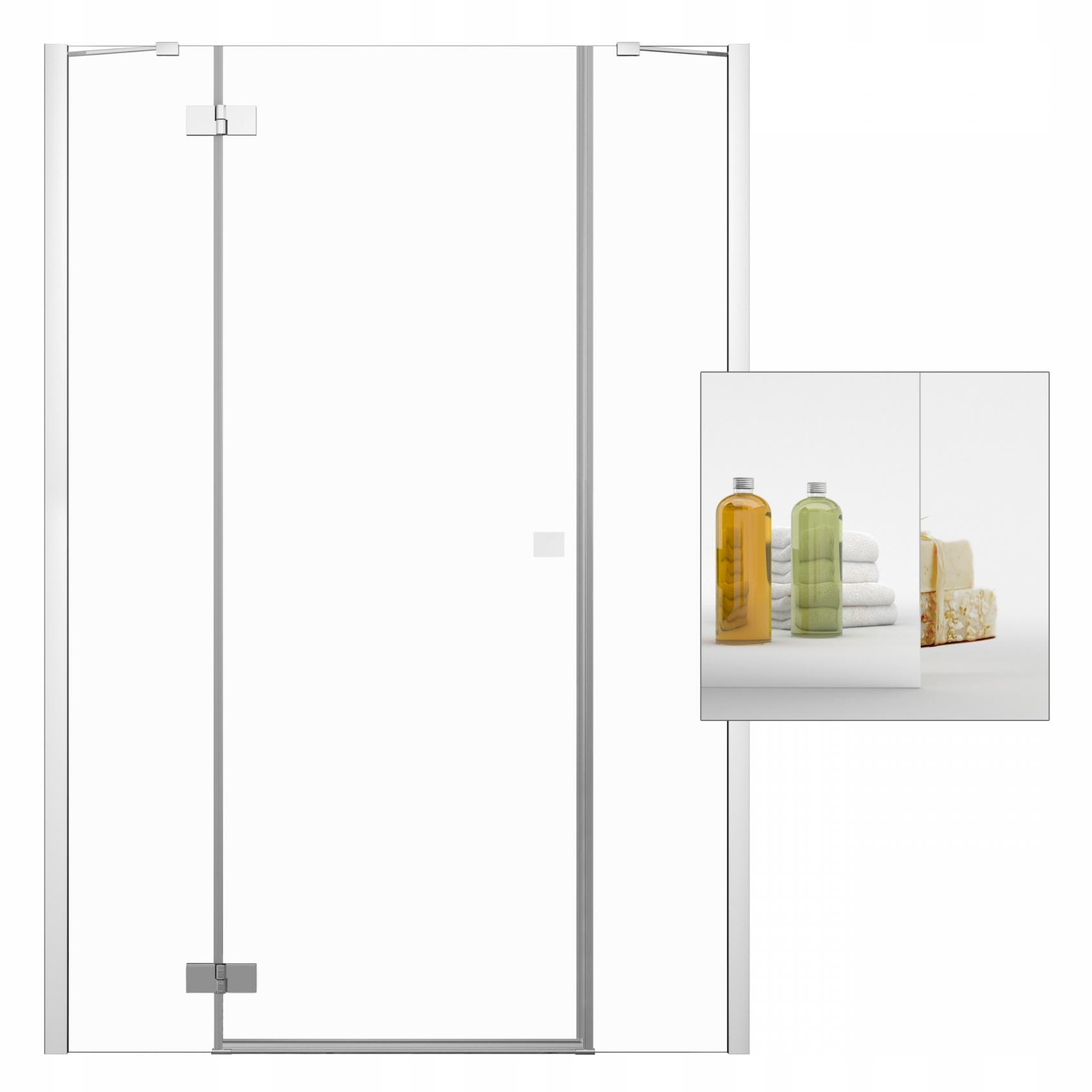 Sprchové dvere - Essenza Nové zrkadlové sprchové dvere DWJS 140 L