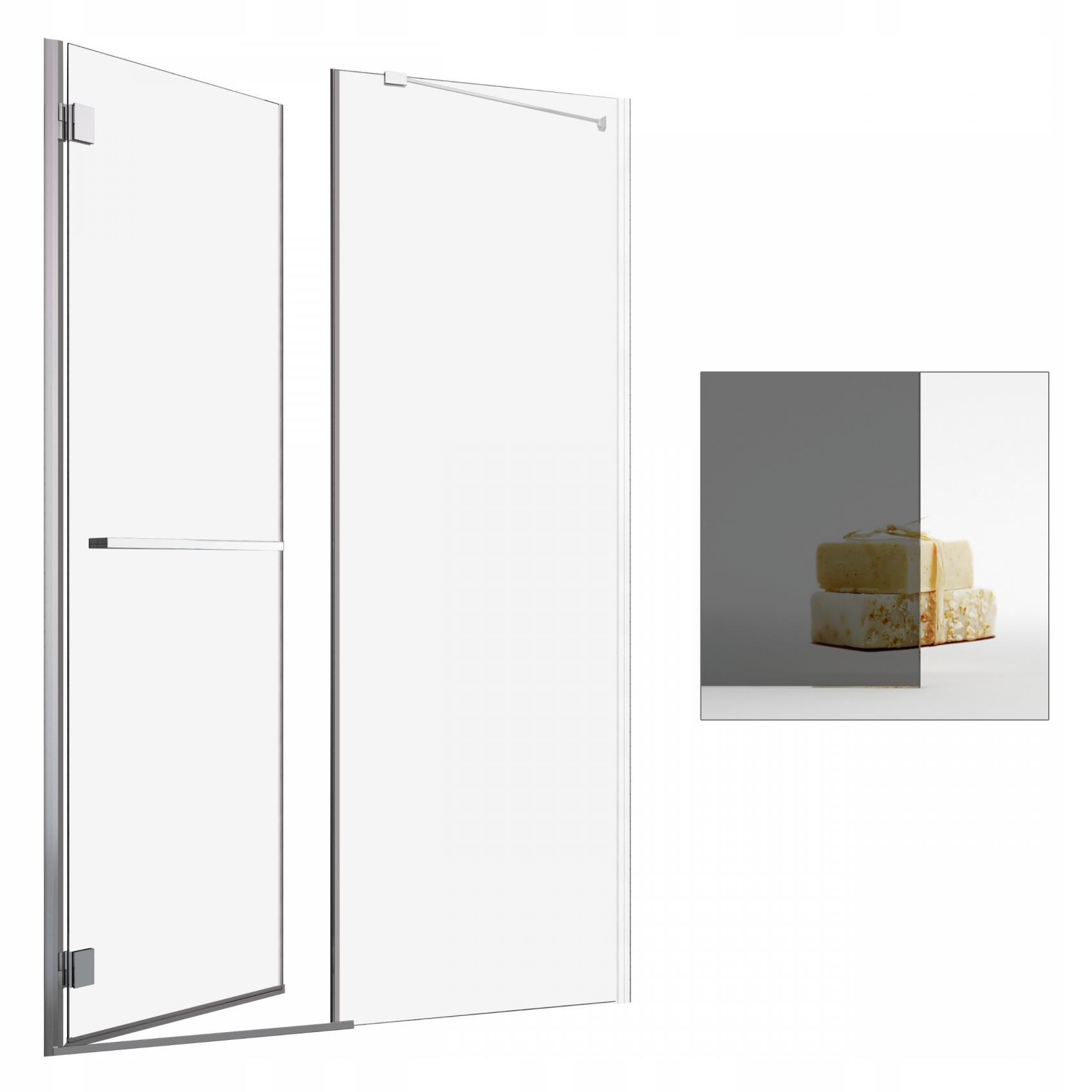 Sprchové dvere - RADAWAY Carena DWJ 120 L grafitové sprchové dvere