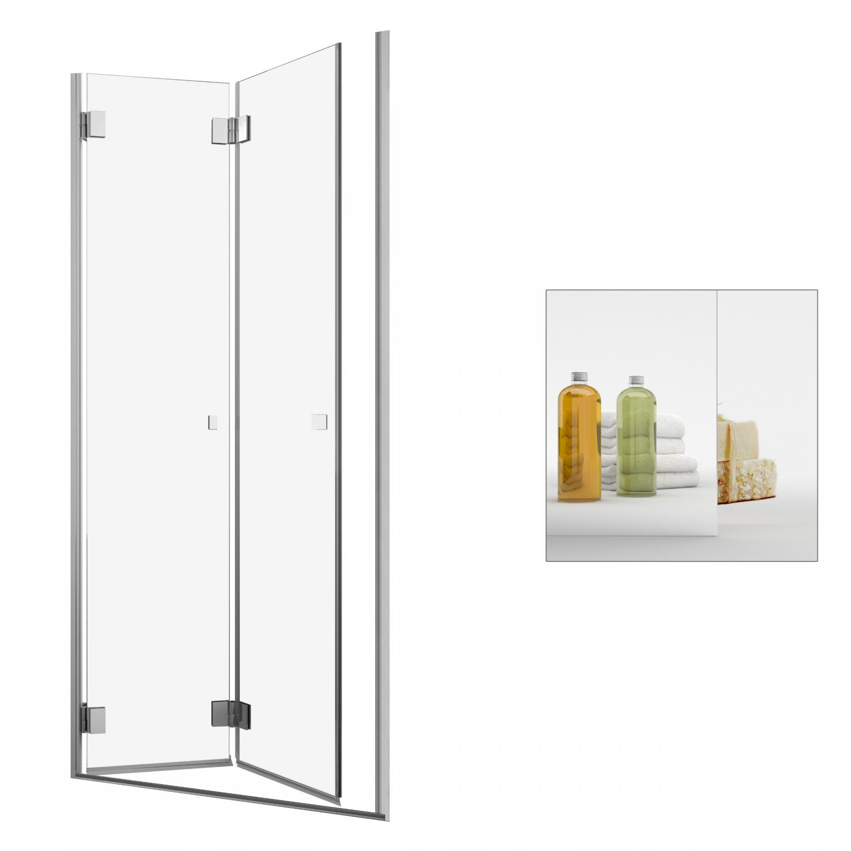 Sprchové dvere - Zrkadlové sprchové dvere RADAWAY Carena DWB 70 L