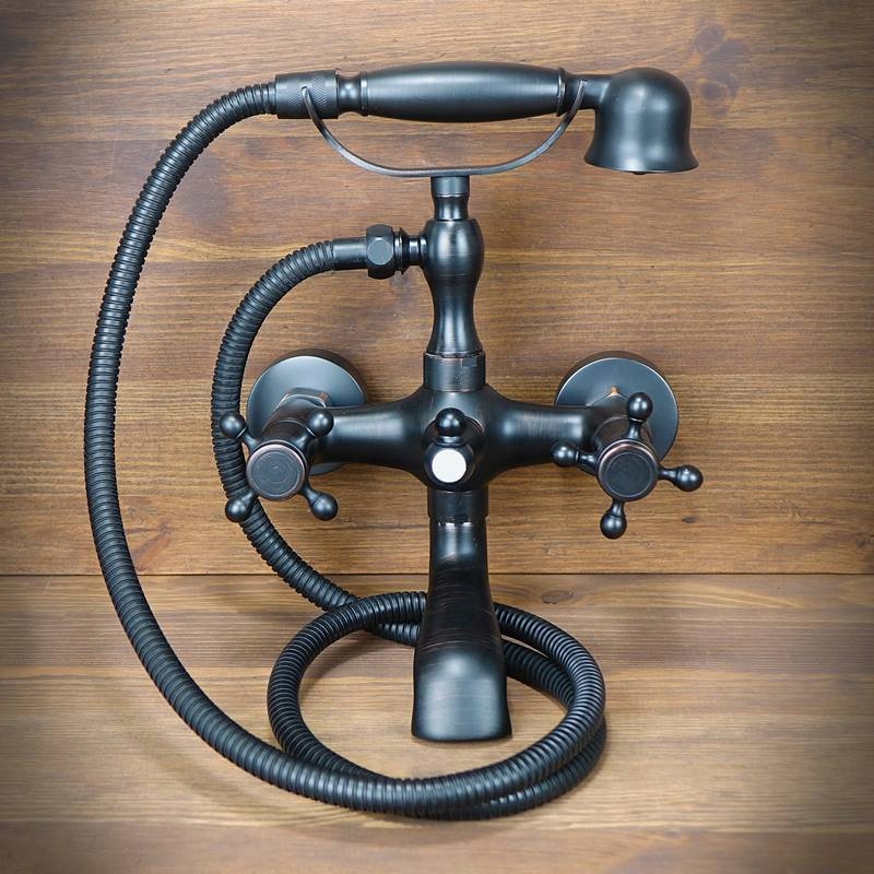 Vaňová batéria - Vaňová batéria BRASS čierna RETRO