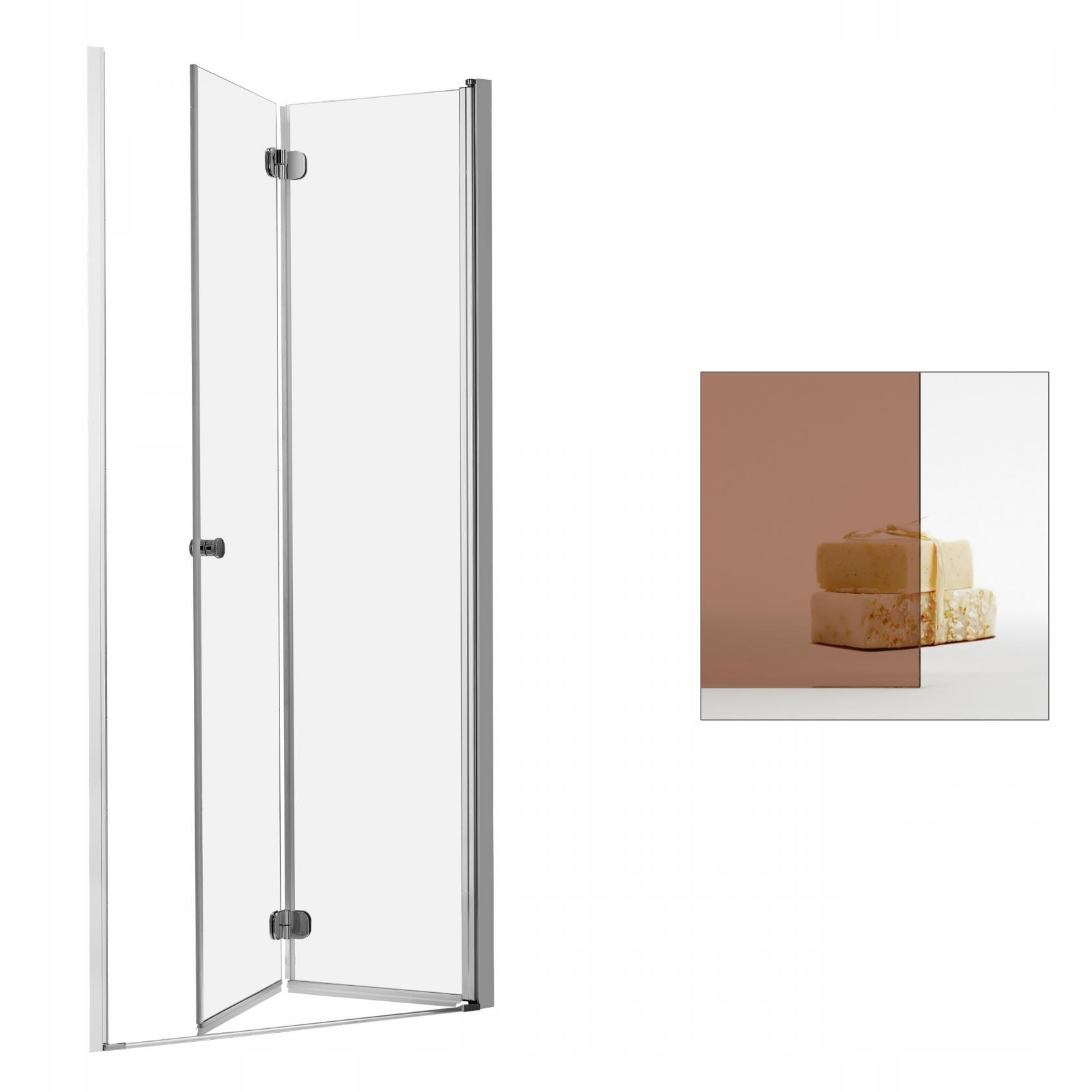 Sprchové dvere - RADAWAY Eos DWB 70 P hnedé sprchové dvere